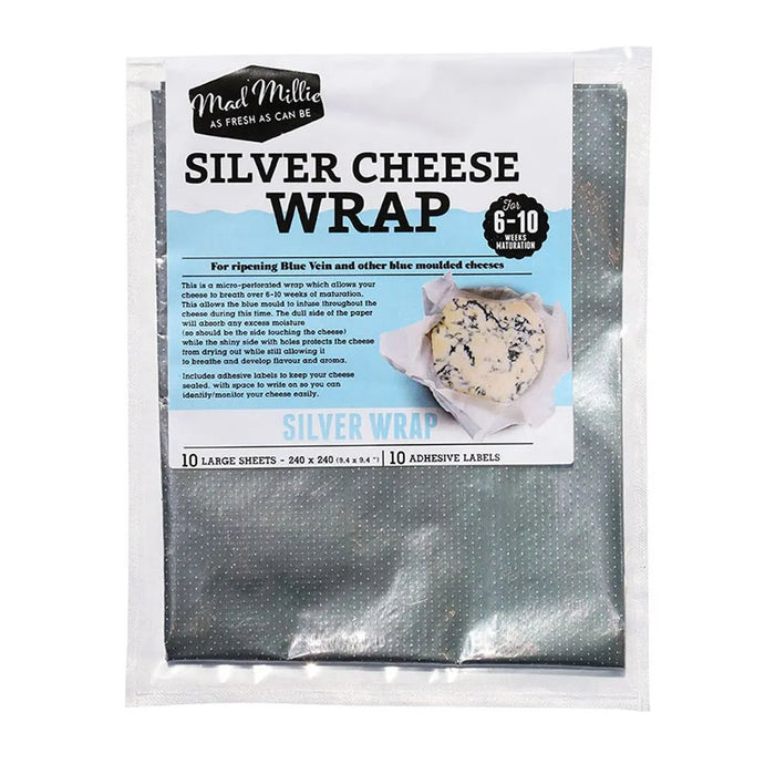 Mad Millie Silver Cheese Wrap - 10 Sheets
