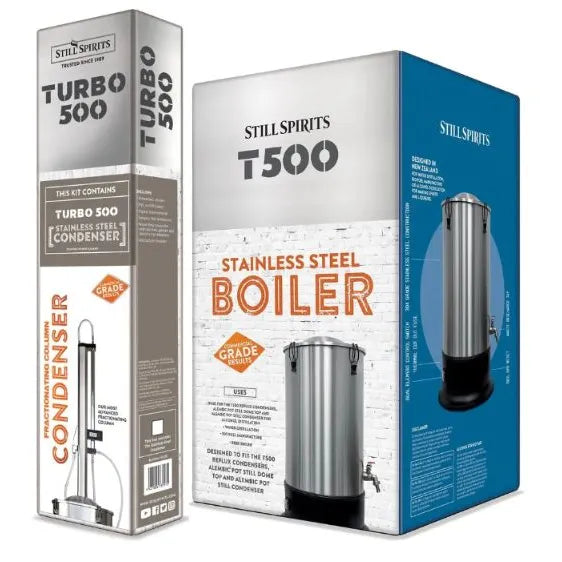 Still Spirits T500 Boiler and Stainless Steel Reflux Condenser Bundle