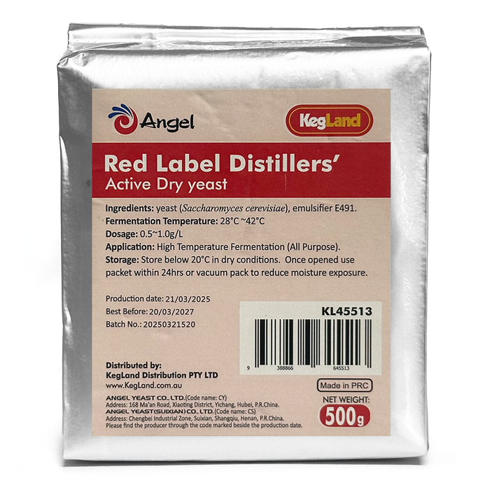 Angel Red Label Distillers Yeast 500g
