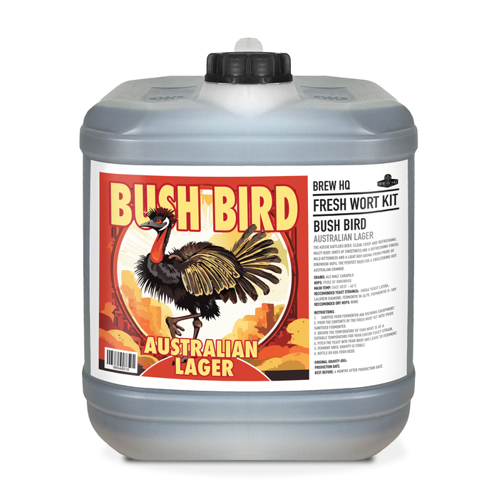 Bush Bird Australian Lager Fresh Wort Kit 20L - Brew HQ Fresh Wort Kit