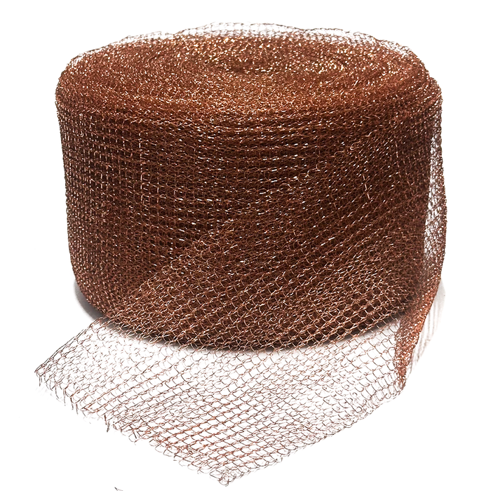 Knitted Copper Condenser Packing 125mm Wide - Per Meter
