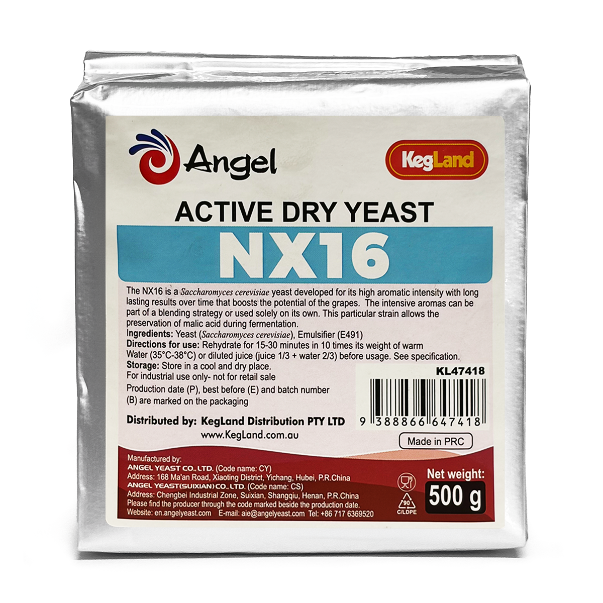 Angel NX16 White Wine Yeast 500g — Brew HQ