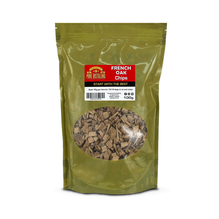 Pure Distilling French Oak Chips 100g