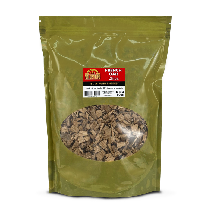 Pure Distilling French Oak Chips 500g