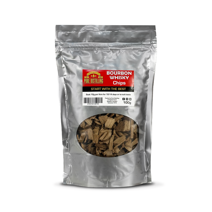 Pure Distilling Bourbon/Whisky Chips 100g