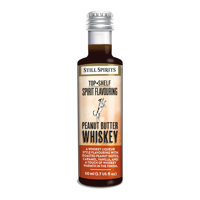 Bottle of Still Spirits Peanut Butter Whiskey spirit  flavouring on a white background