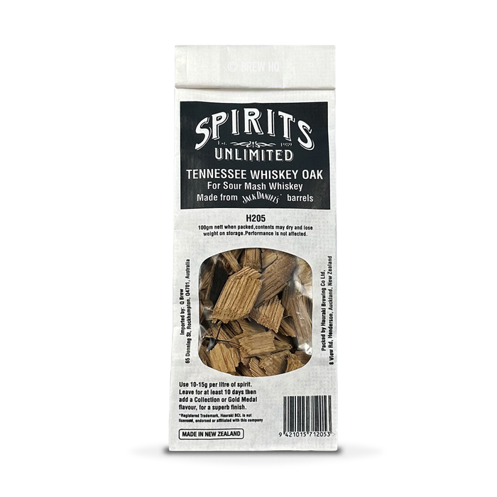 Spirits Unlimited Tennessee Whiskey Oak Chips 100g