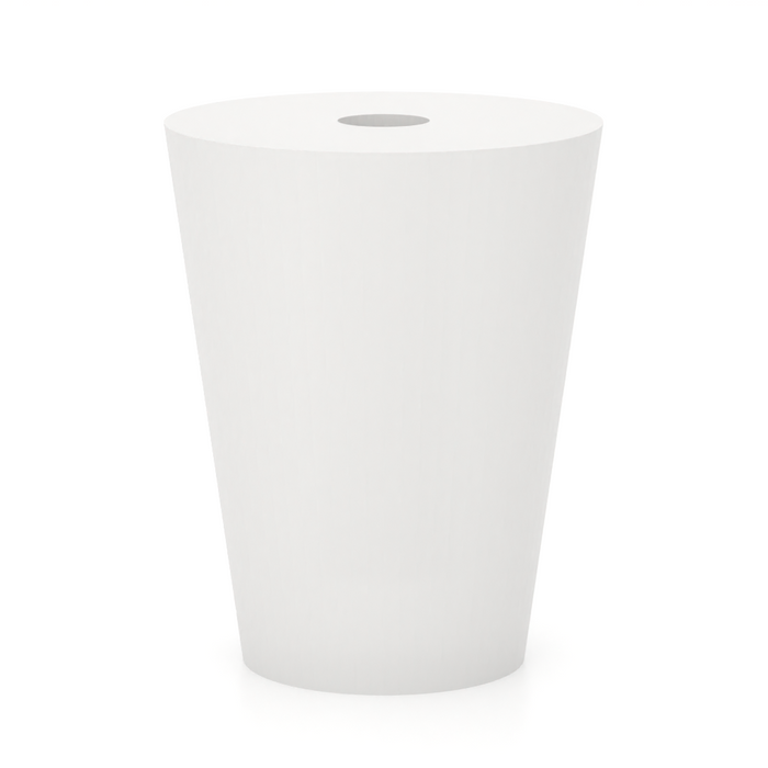 small tapered silicone bung with a hole bored in the middle of it.