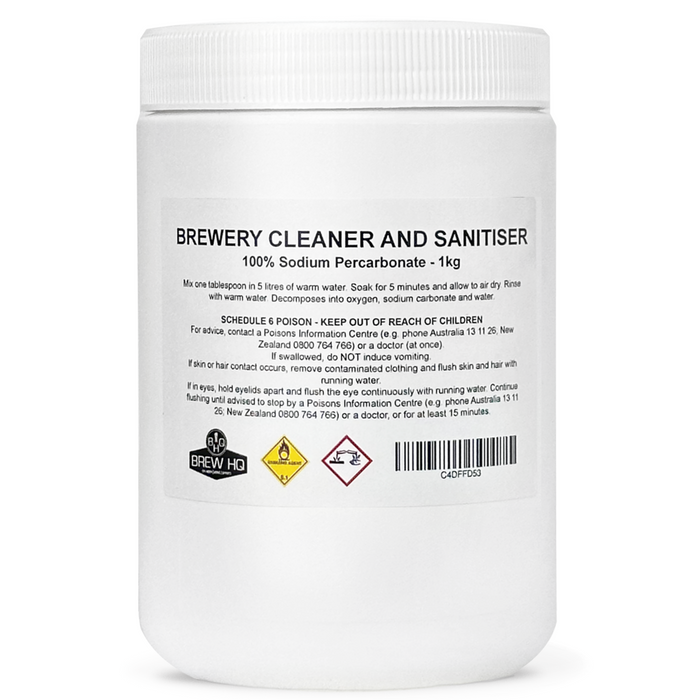 No Rinse Brewery Cleaner and Sanitiser - Sodium Percarbonate