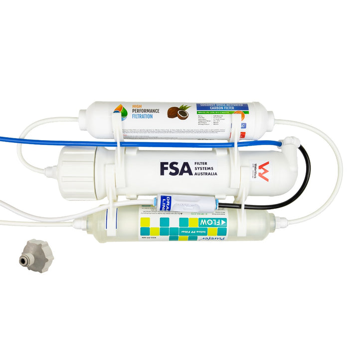 Portable 3 Stage Reverse Osmosis Water Filter System For Brewing 280L/Day