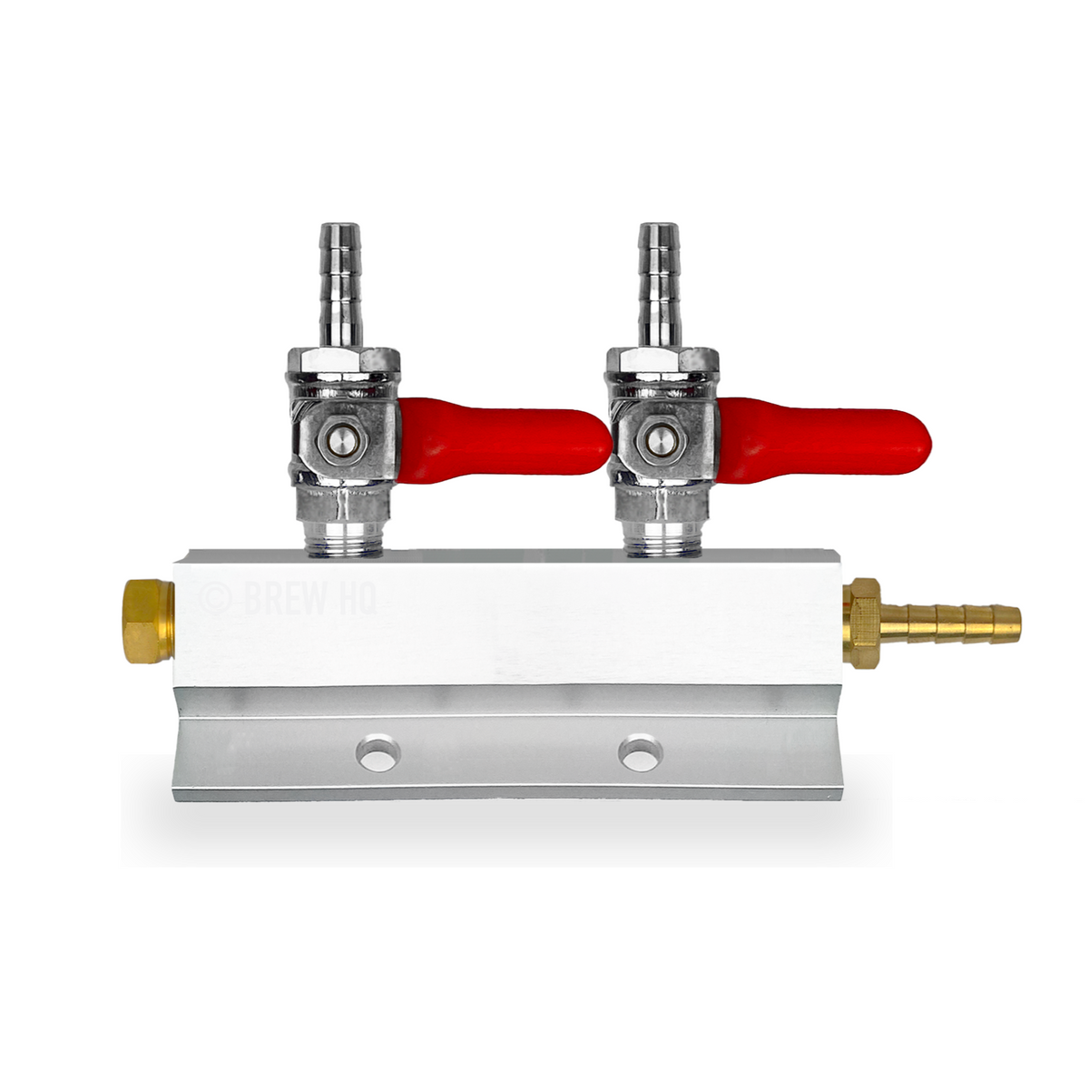 2 Way Gas Manifold - Barbed - Gas Line Splitter — Brew HQ
