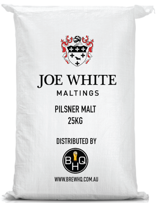 Joe White Pilsner Malt 25kg - Brew HQ Pty Ltd