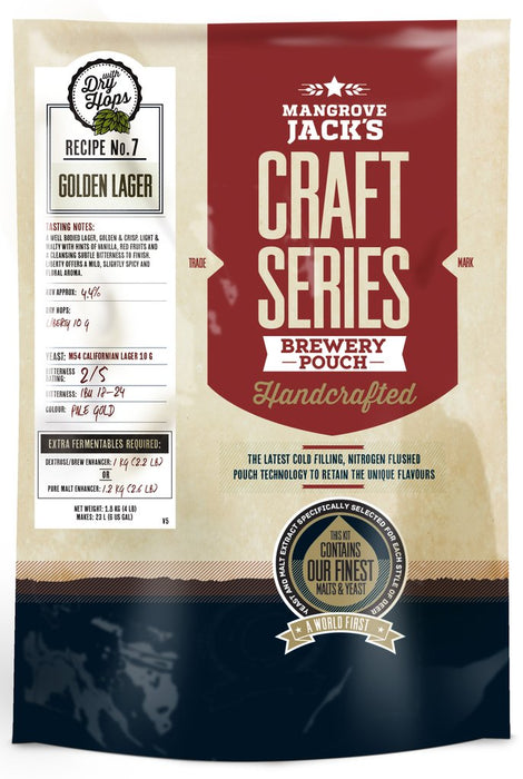 Mangrove Jack's Craft Series Golden Lager With Dry Hops