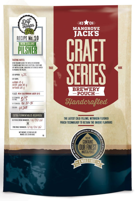 Mangrove Jack's Craft Series New Zealand Pilsner With Dry Hops