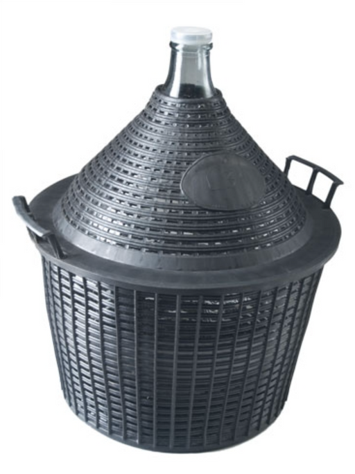 34L Demijohn in Basket - Brew HQ Pty Ltd