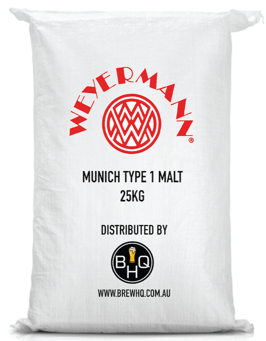 Weyermann Munich 1 Malt 25kg - Brew HQ Pty Ltd