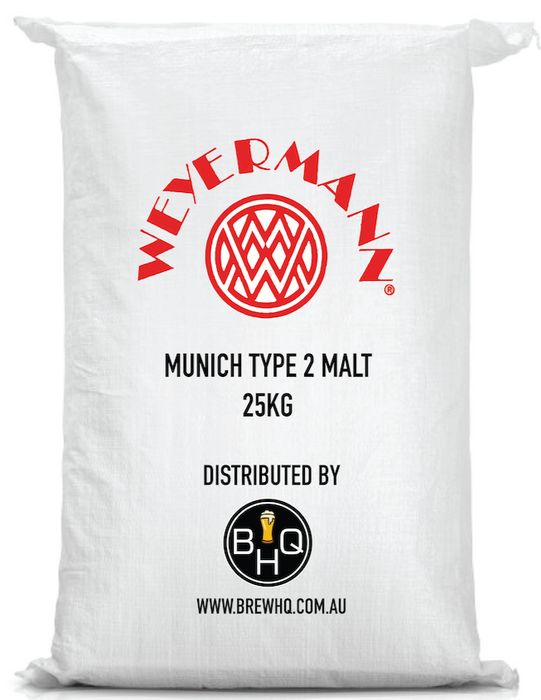 Weyermann Munich 2 Malt 25kg - Brew HQ Pty Ltd