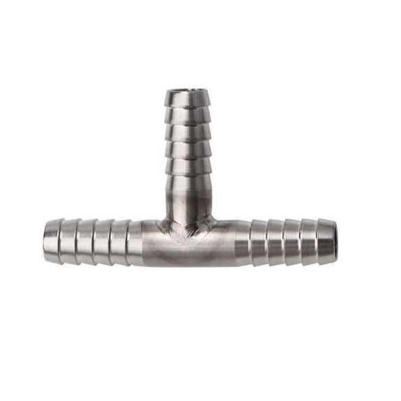 Stainless Barbed Tee Piece - 6mm